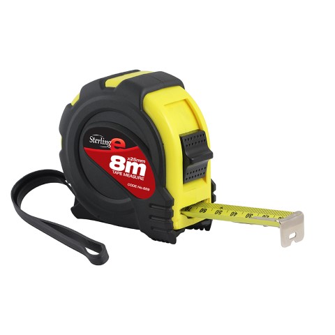 STERLING TAPE MEASURE 8M/27FT X 25MM METRIC/IMP